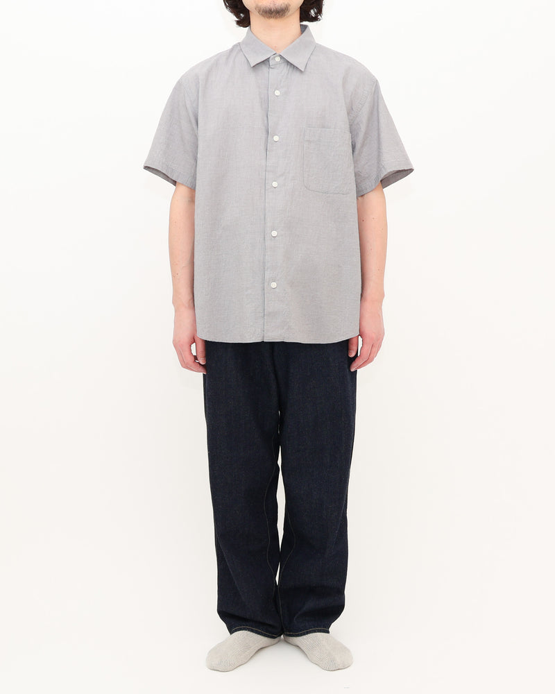 Button Shirt Wide Short Sleeve