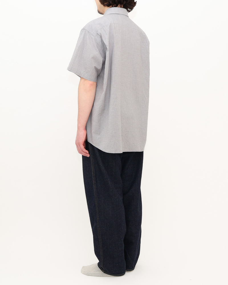 Button Shirt Wide Short Sleeve