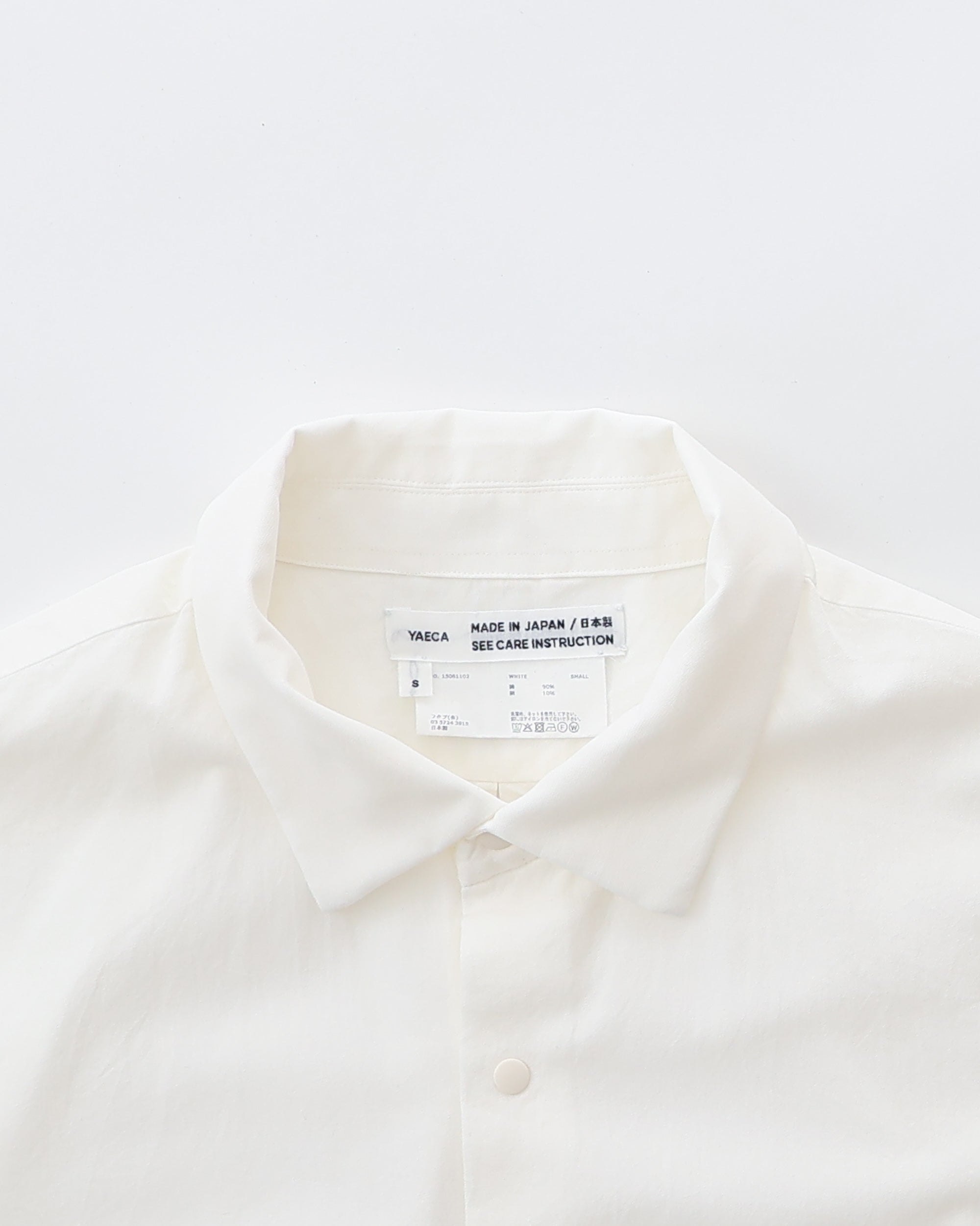 YAECA COMFORT SHIRT EXTRA WIDE 白 サイズM Comfort Shirt Extra Wide Short Sleeve – YAECAYA