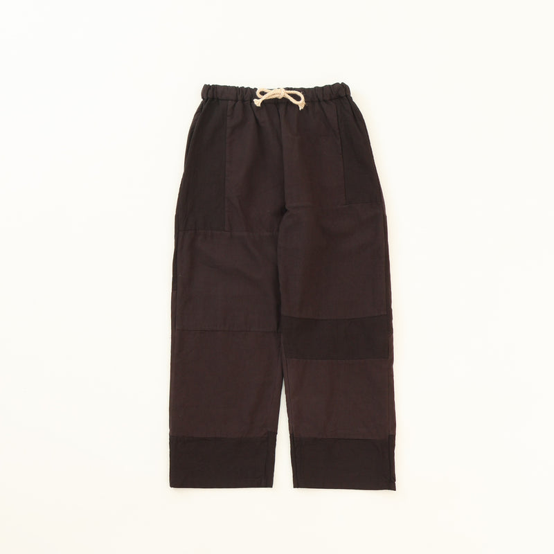 Patchwork Drawcord Pants