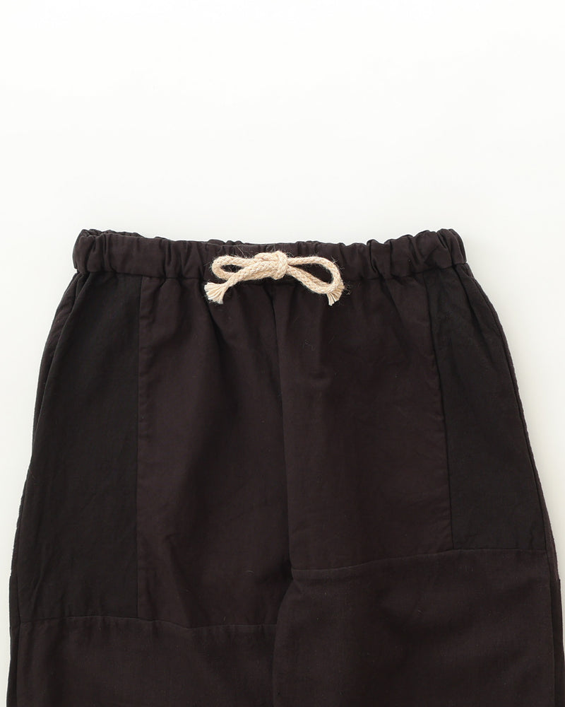 Patchwork Drawcord Pants