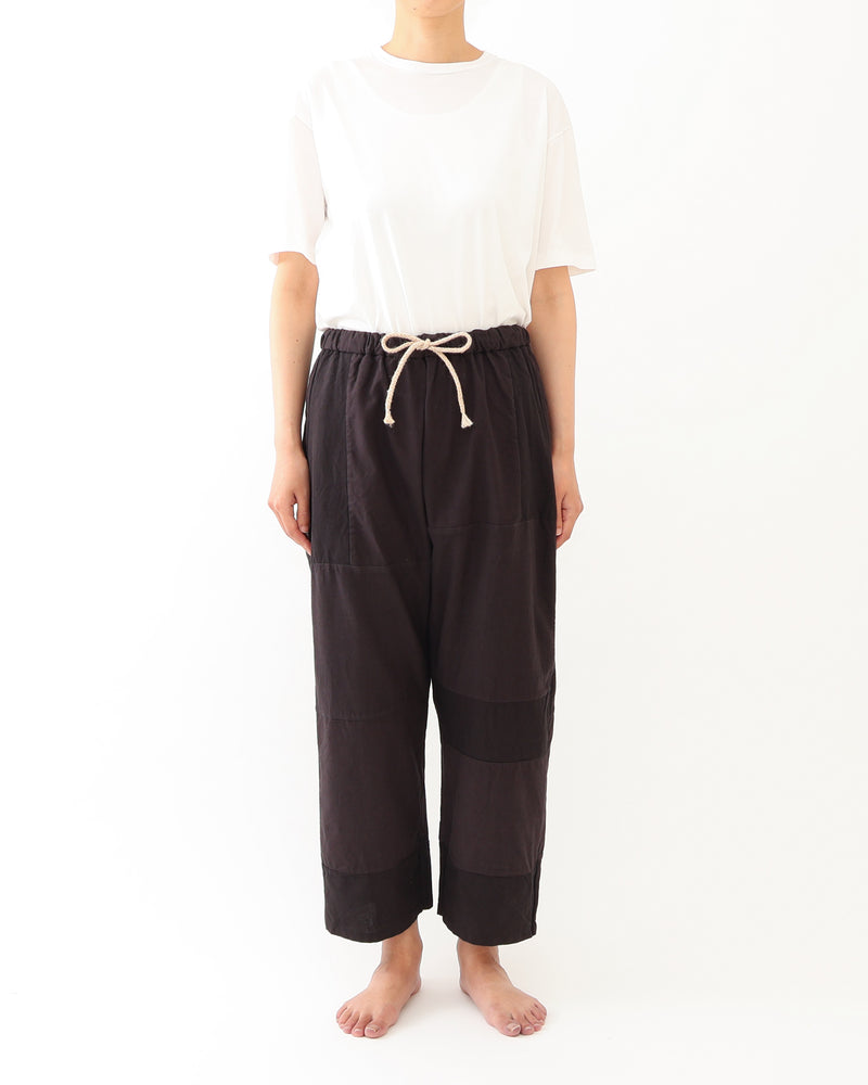 Patchwork Drawcord Pants