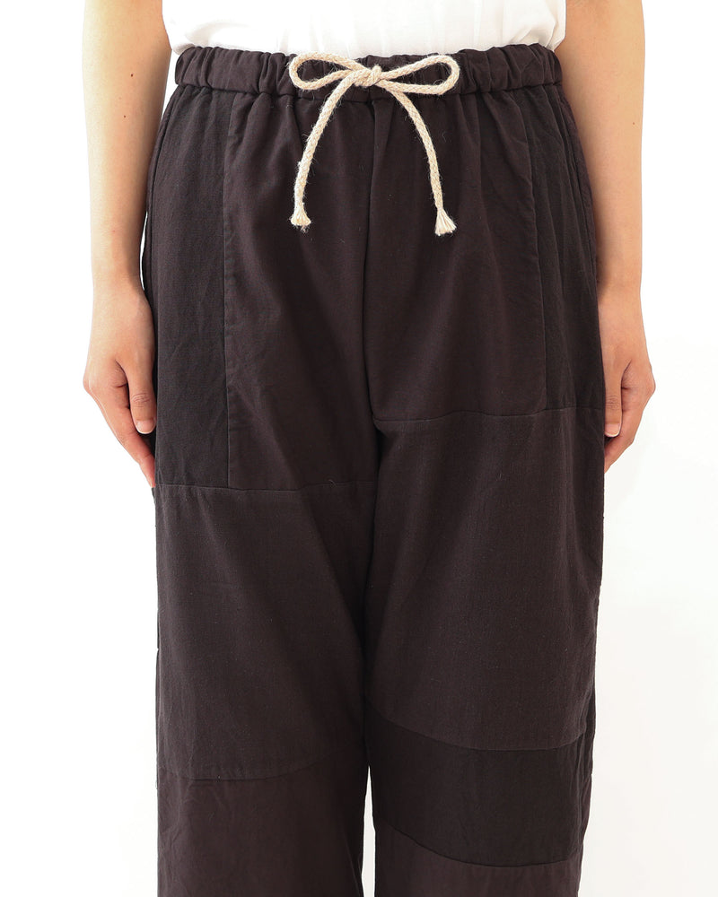 Patchwork Drawcord Pants
