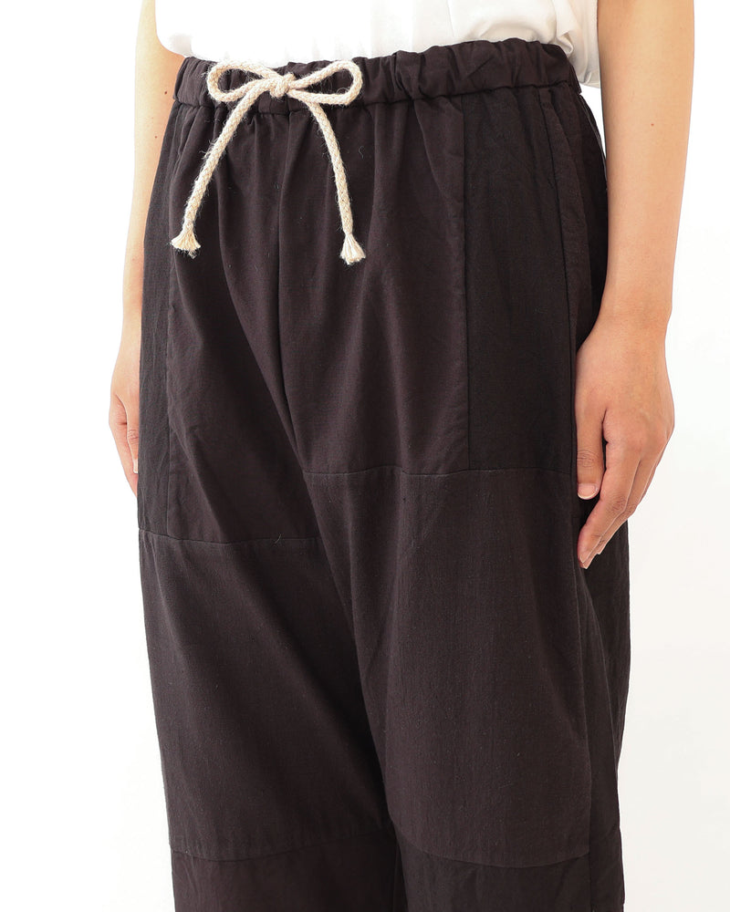 Patchwork Drawcord Pants