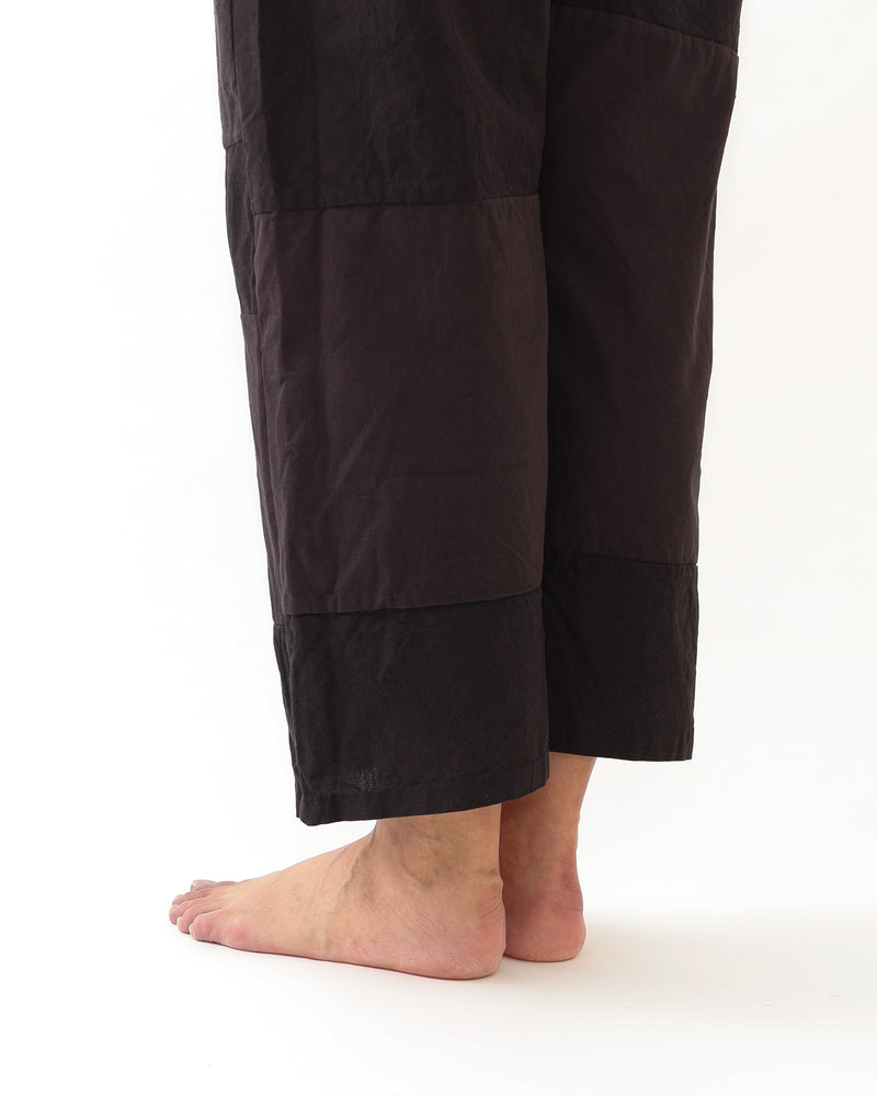 Patchwork Drawcord Pants