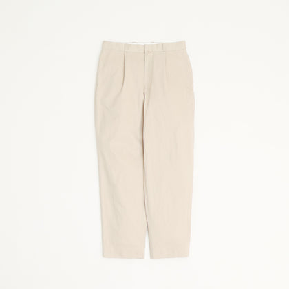 Chino Trousers Tuck Tapered