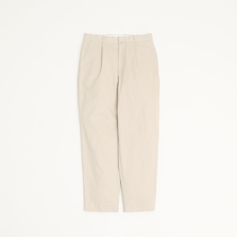 Chino Trousers Tuck Tapered