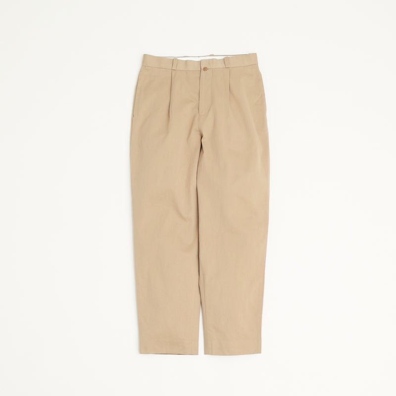 Chino Trousers Tuck Tapered
