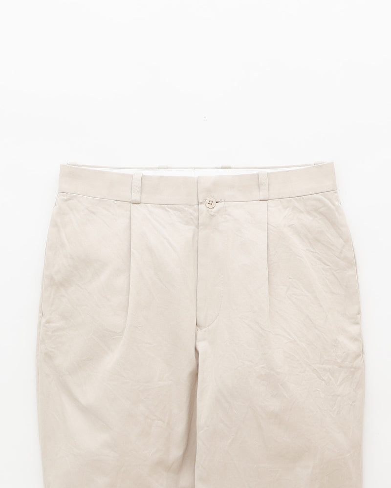 Chino Trousers Tuck Tapered