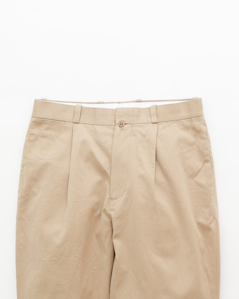 Chino Trousers Tuck Tapered
