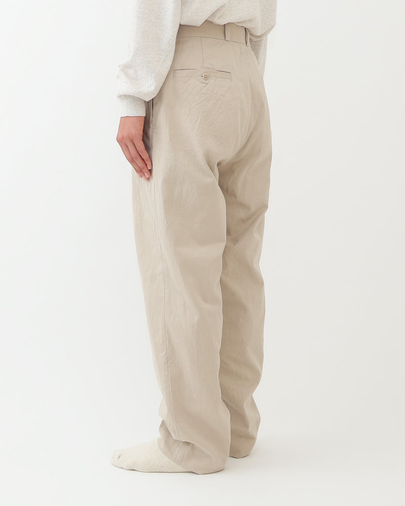 Chino Trousers Tuck Tapered
