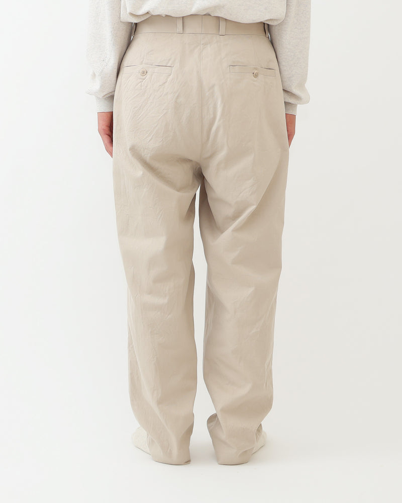 Chino Trousers Tuck Tapered