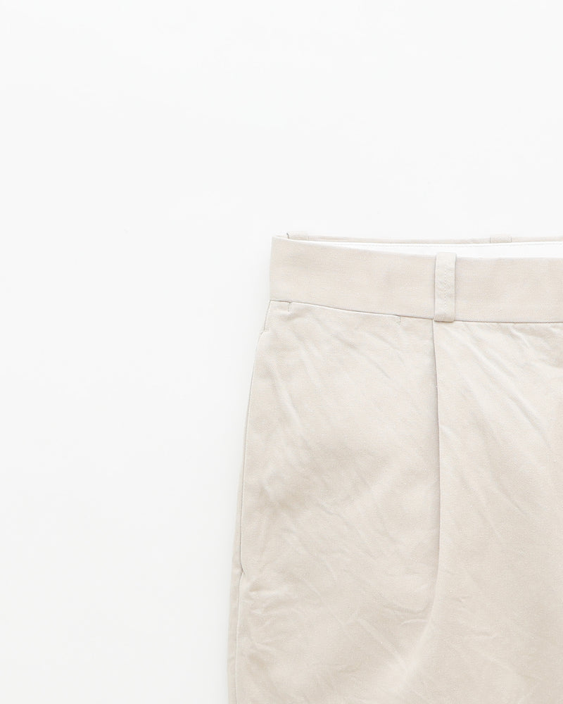 Chino Trousers Tuck Tapered