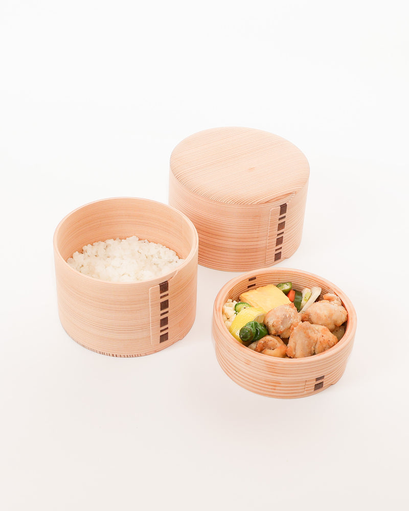 白木の木こり弁当箱