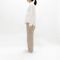 chino cloth trousers wide straight