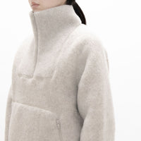 wool boa pullover