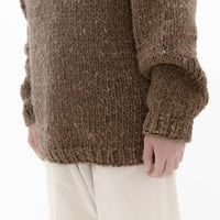 hand knit crew neck