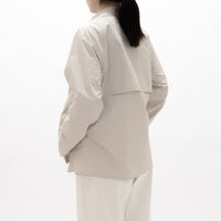 zip and button coat short