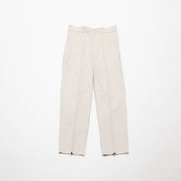 chino cloth trousers creased